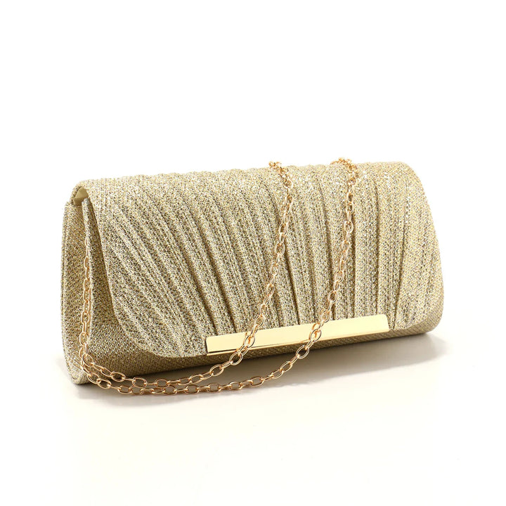 Clutch bag with sparkling studs design