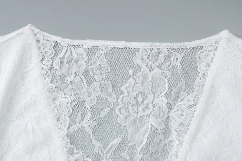 חולצת קשירה תחרה - ארין