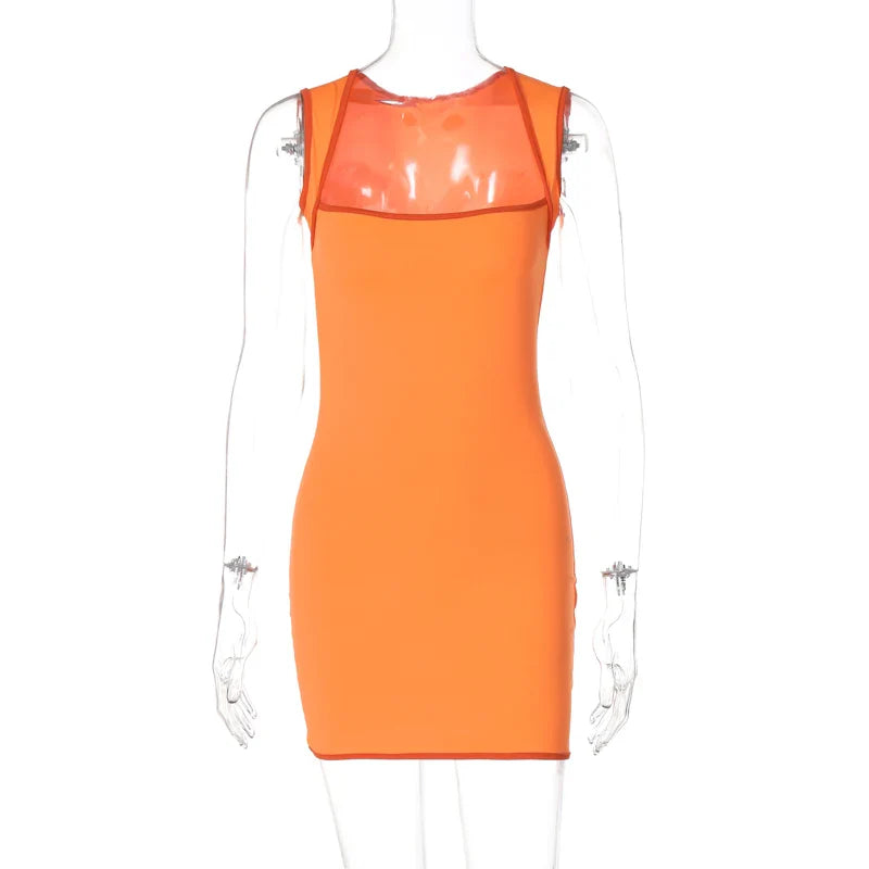 שמלת מיני צמודה - בריק