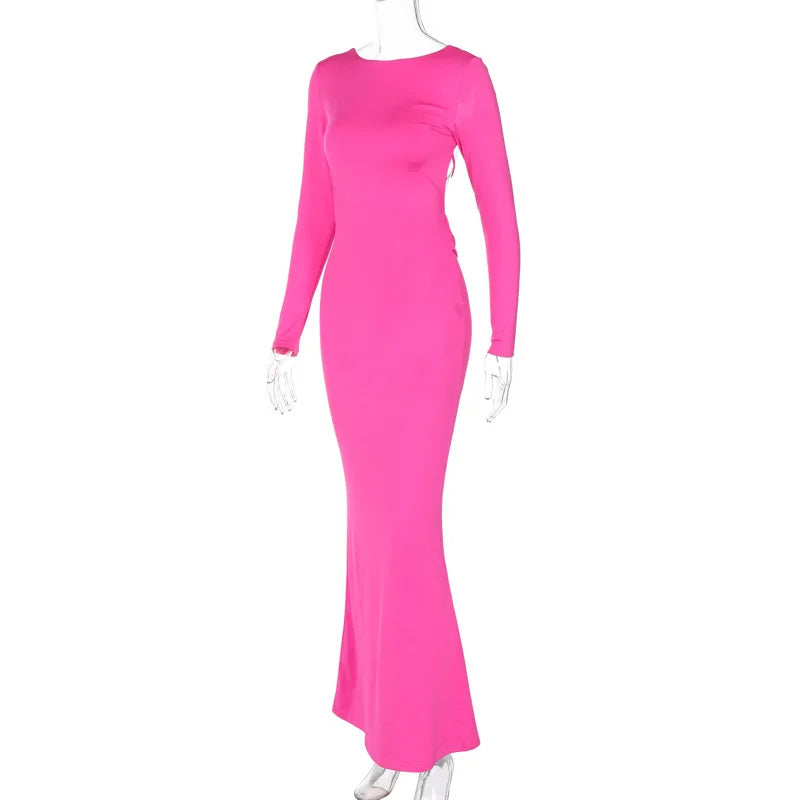 שמלת מקסי בעיצוב גב פתוח - מרלה