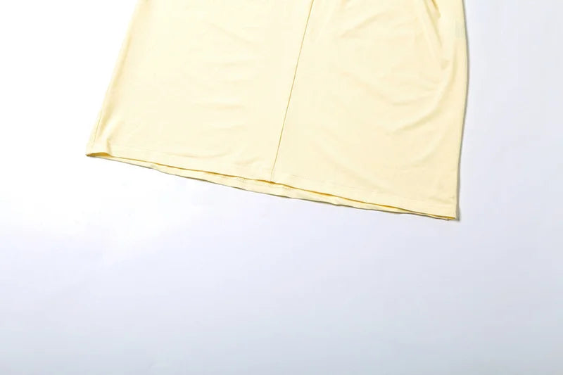 שמלת מקסי כיווצים בעיצוב פתח ושרוולי רשת כתפיים חשופות - אורה