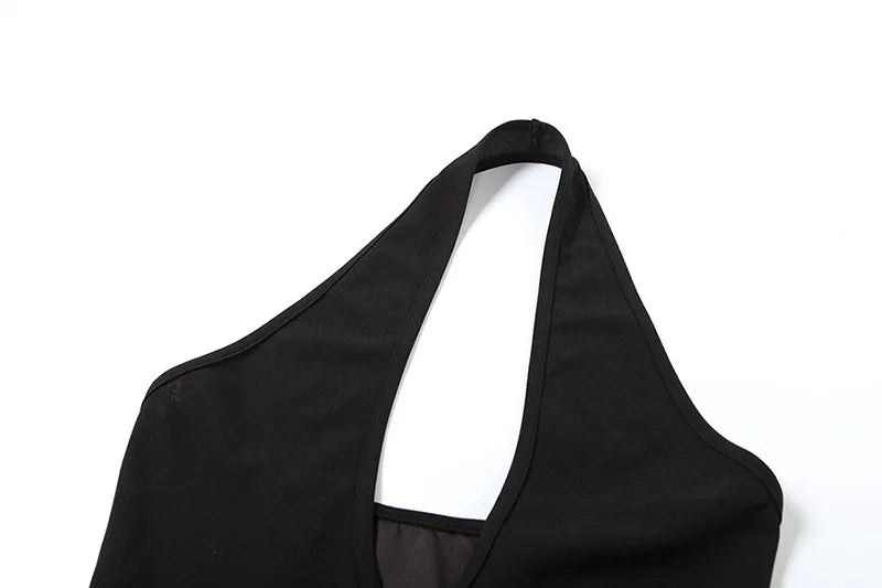 שמלת מיני בגזרת A צמודה לצוואר צווארון V - Marlowe