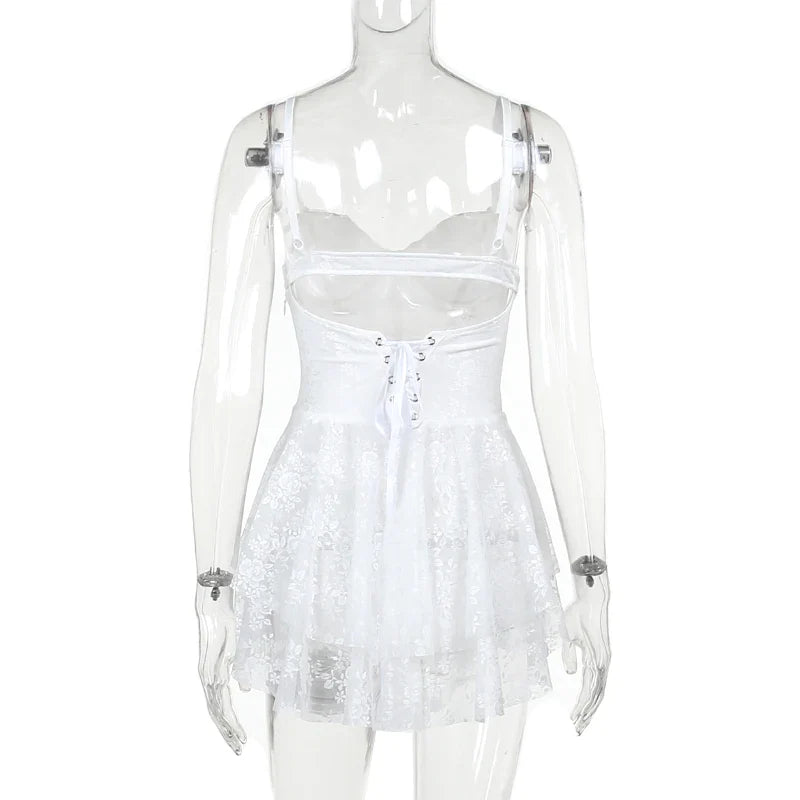 שמלת מיני תחרה - קוני