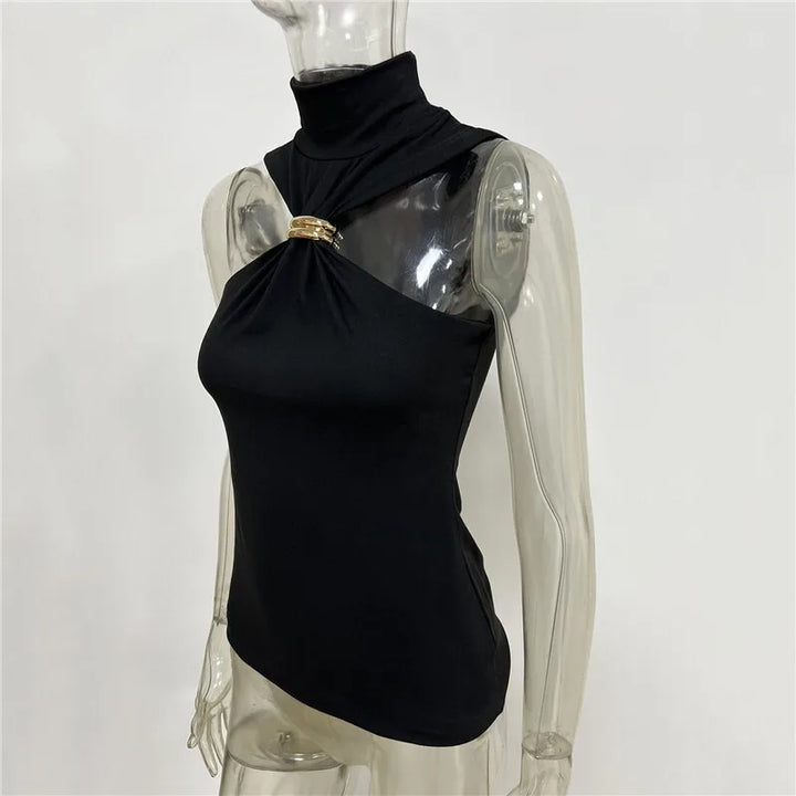 Golf design tank top with buckle decoration - Moya 