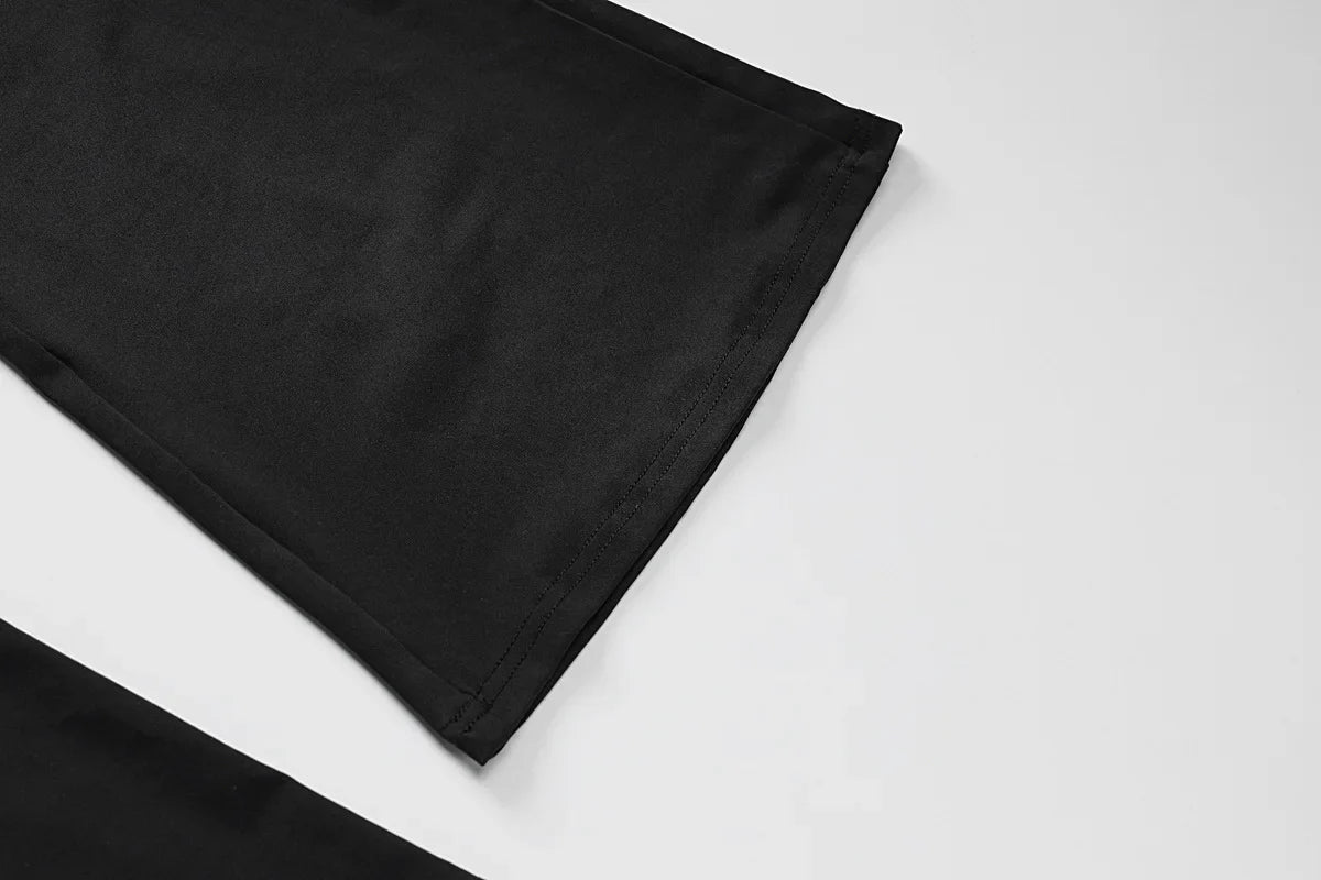 אוברול בד מחטב ומחמיא בעיצוב מחשוף מכנסי פדלפון  - סיירין