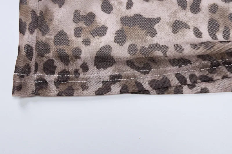 חצאית מקסי מנומרת שיפון - ריץ'