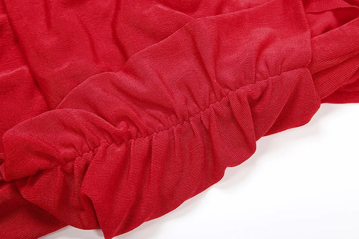 Open-back velvet maxi dress with pleats - Ciara