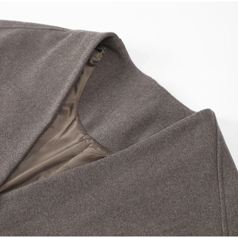 ג'קט צמר קצר סגירת כפתורים - לילי