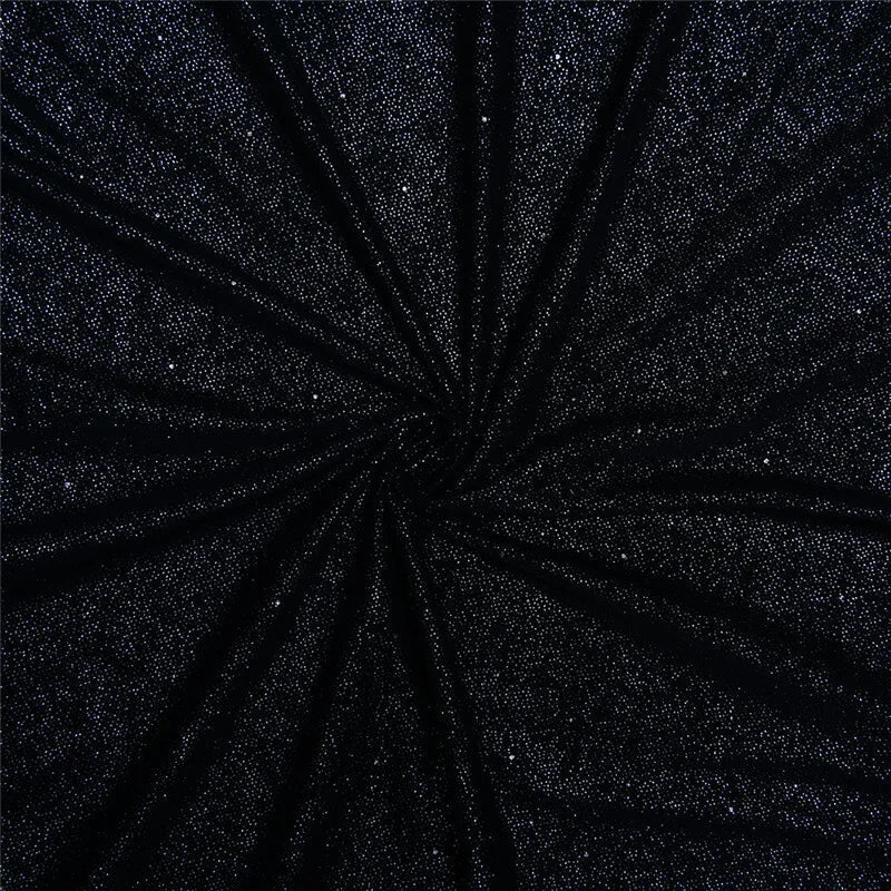 שמלת מקסי נצנצים בגזרת סטרפלס בעיצוב שסע - ספארק