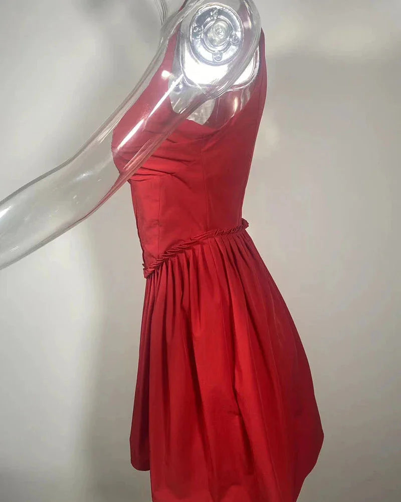 שמלת מיני בגזרת A סגירת סיכות - לוטם