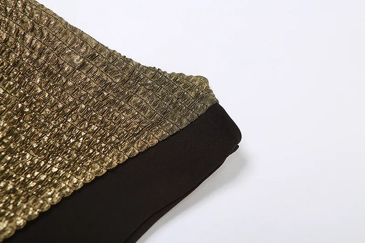 Gold Strapless Top - Goldie