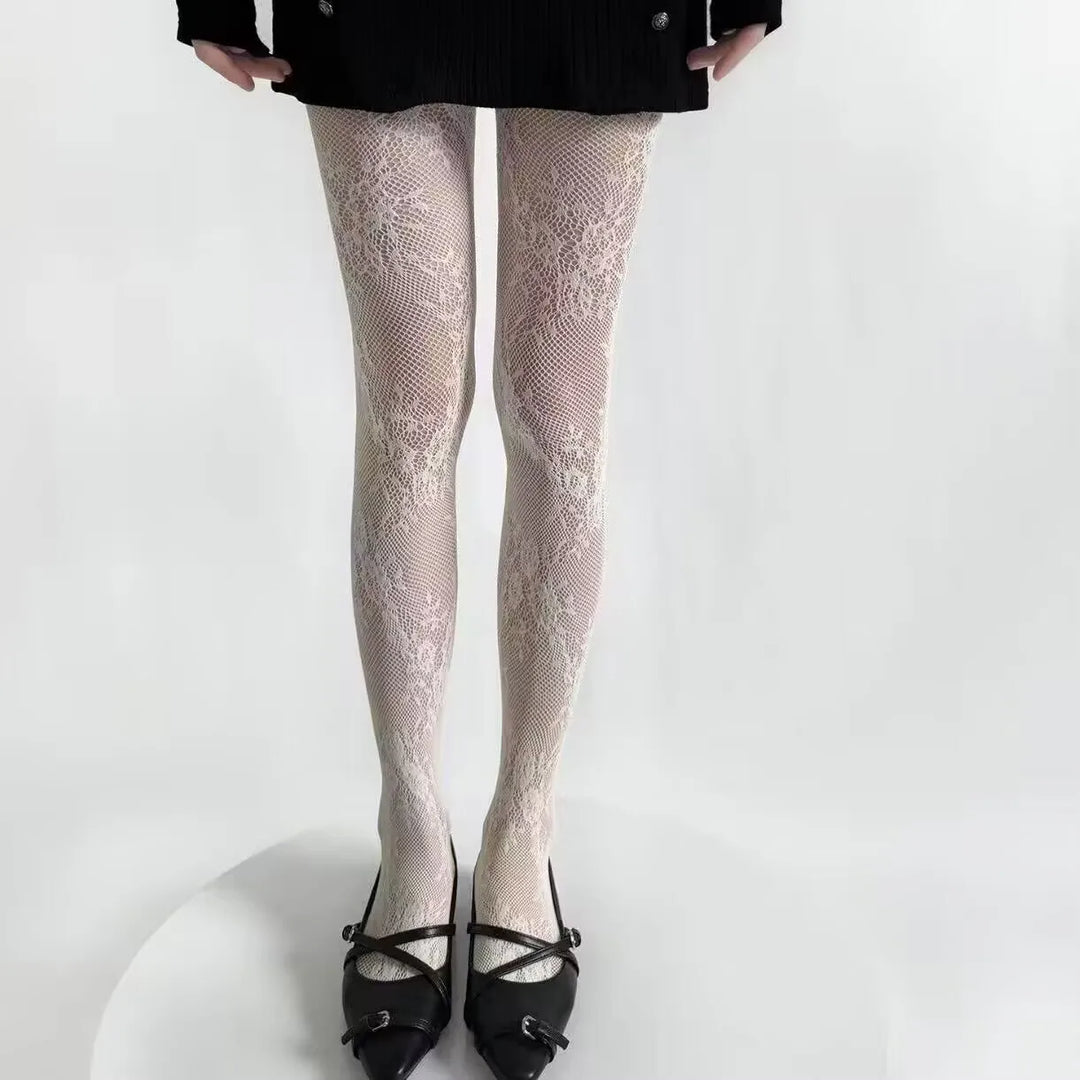 Lace Design Tights