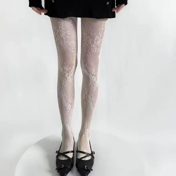Lace Design Tights