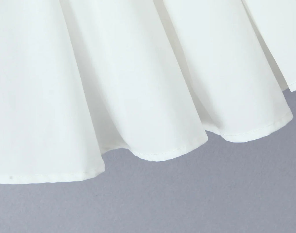 שמלת מיני סטרפלס בגזרת A - Ayra