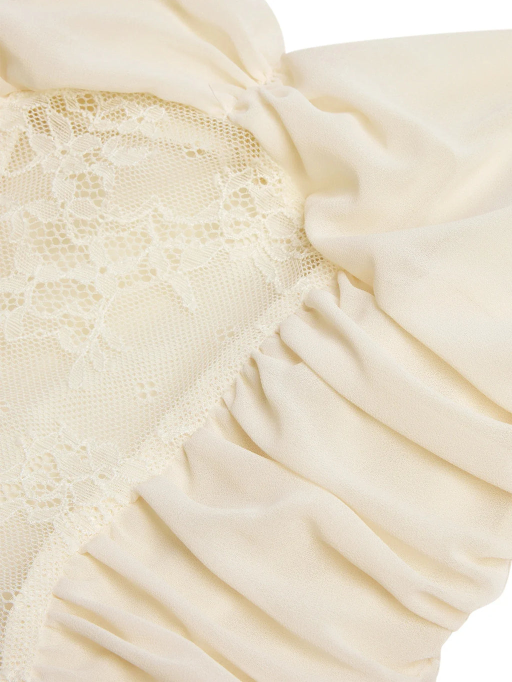 שמלת מקסי שיפון בעיטור תחרה - אריאנה