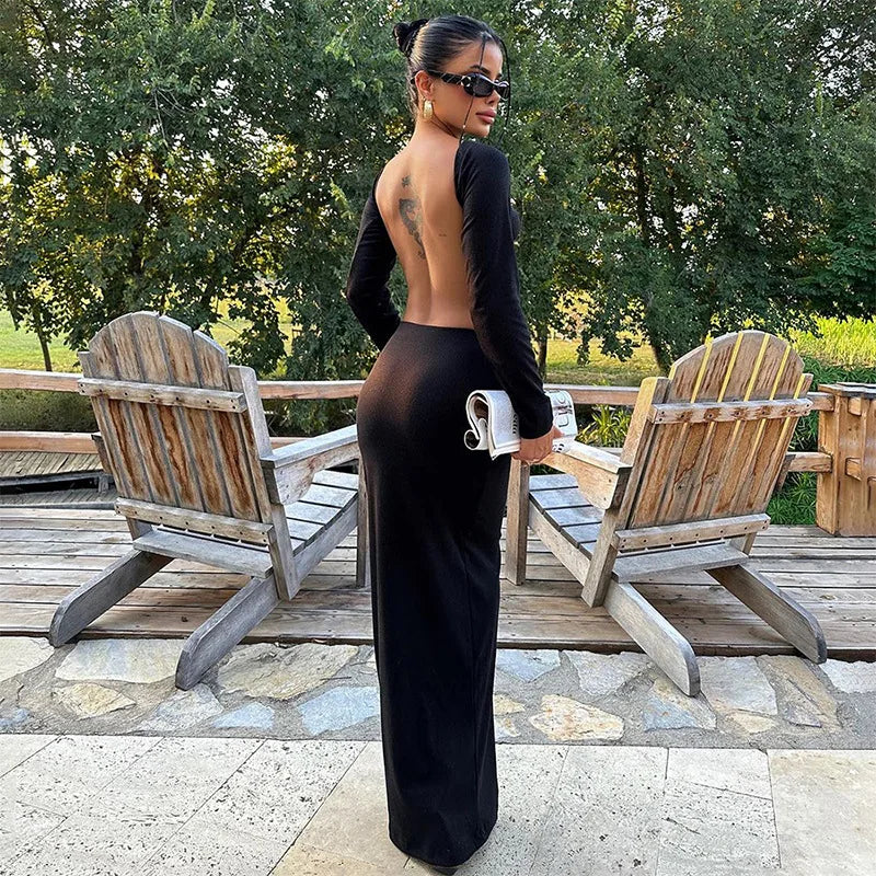 סט סרוג שני חלקים חצאית מקסי וחולצת טופ - מורין