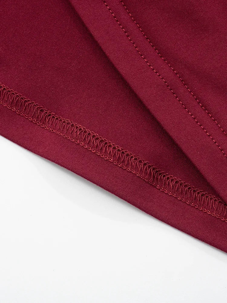 שמלת מקסי סטרפלס כיווצים - מייפל