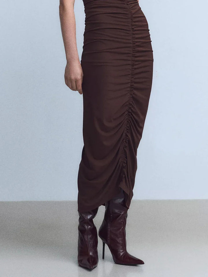 High-heeled leather-look boots - Juliette