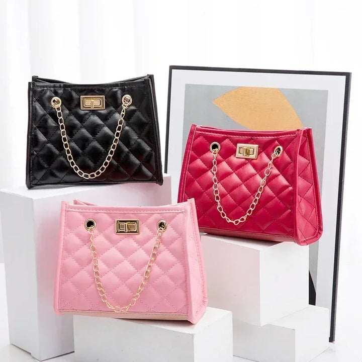 Faux leather bag with luxury design