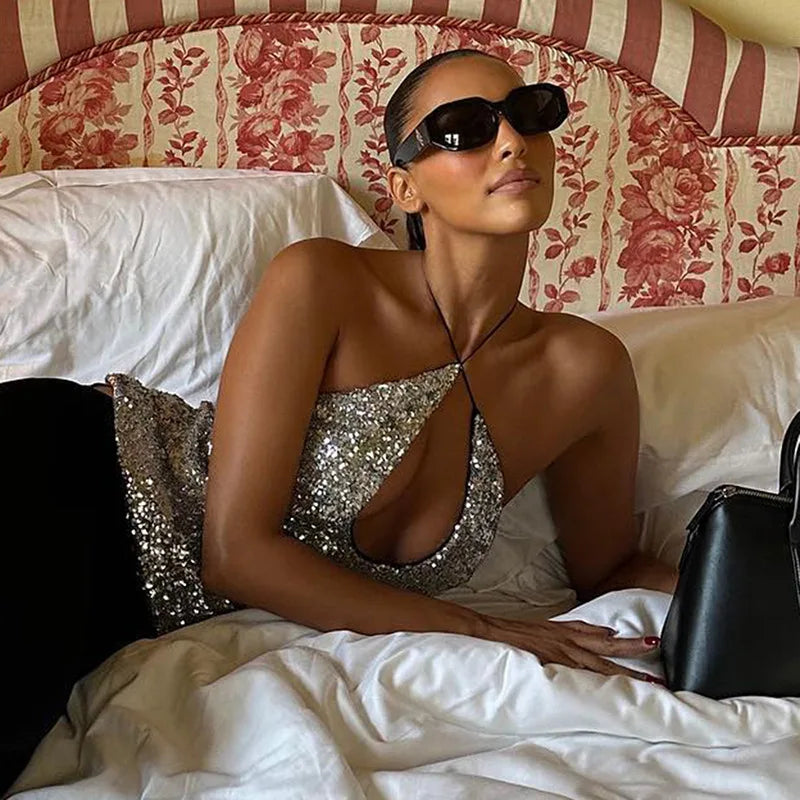 טופ הצלבה כסוף - ליזי