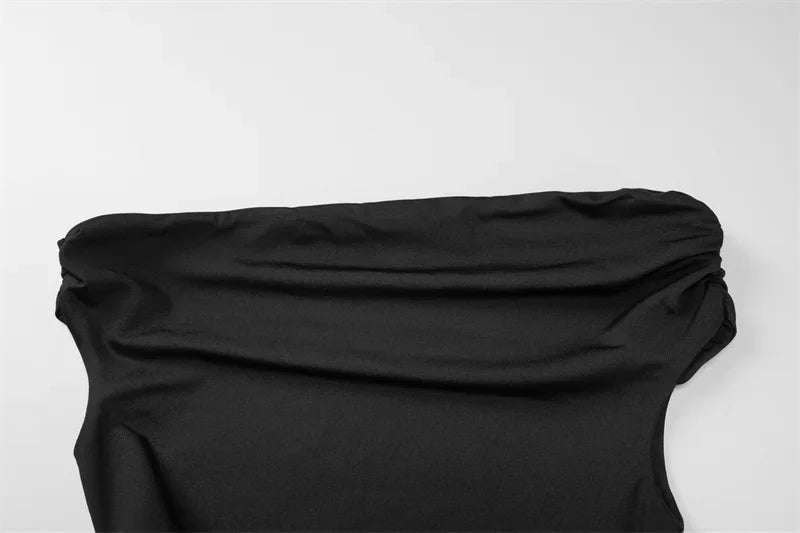 שמלת מקסי בעיצוב רשת ופתחים כתפיים חשופות - הלסיה