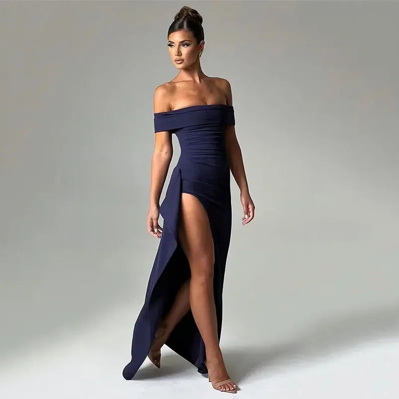 שמלת מקסי כתפיים חשופות - ג'ודי