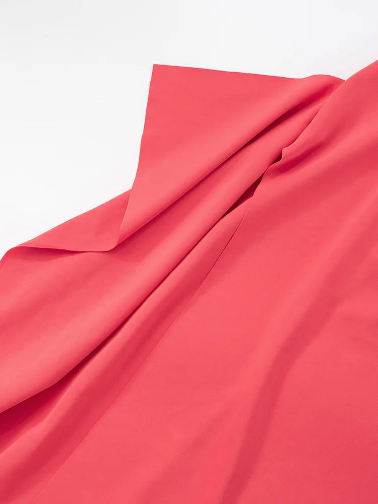 שמלת מקסי כתפיים חשופות בעיטור שסע - לאנה