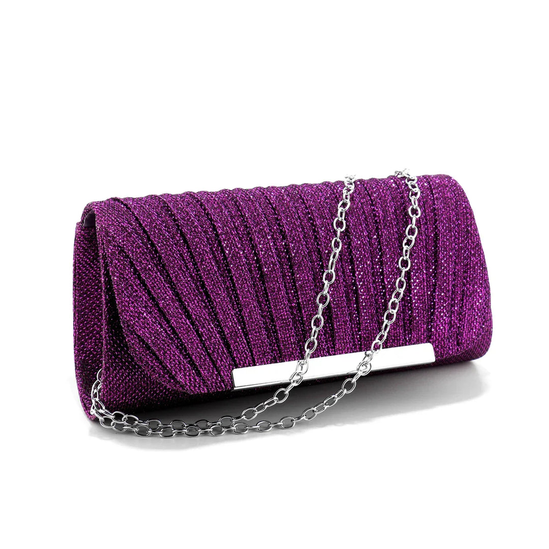 Clutch bag with sparkling studs design