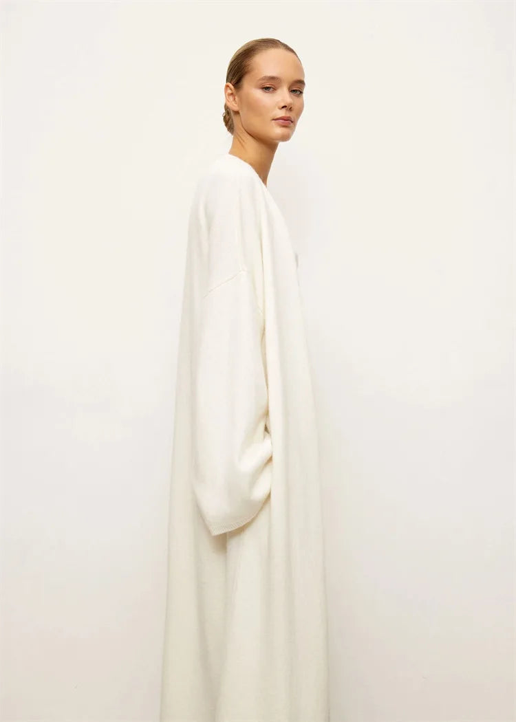 קרדיגן צמרי ארוך סגירת חגורת קשירה - קאי