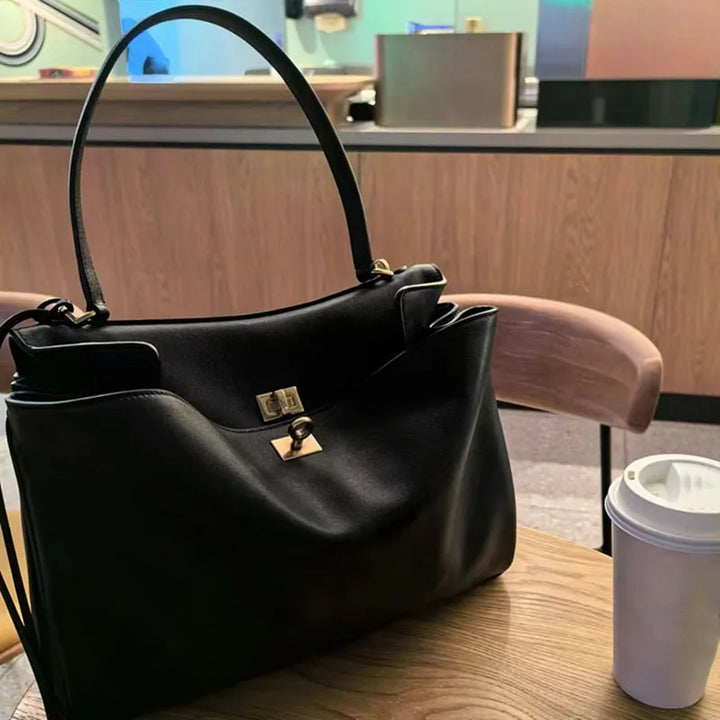 Luxury handmade leather bag - cowhide leather