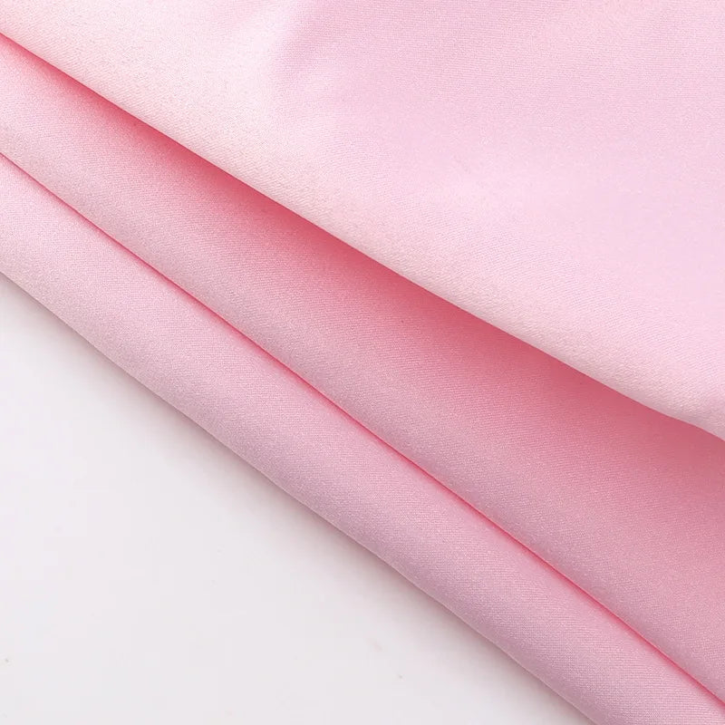 שמלת מיני סטרפלס סאטן בעיטור שובל - מגי