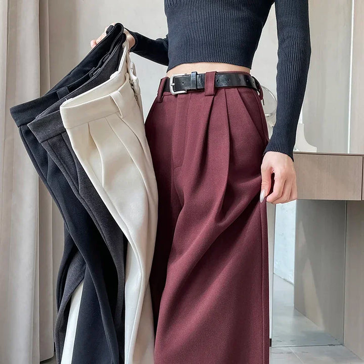 High-waisted tailored pants LOOSE