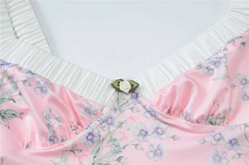 שמלת מקסי פרחונית בעיטור פפיון - Cleo