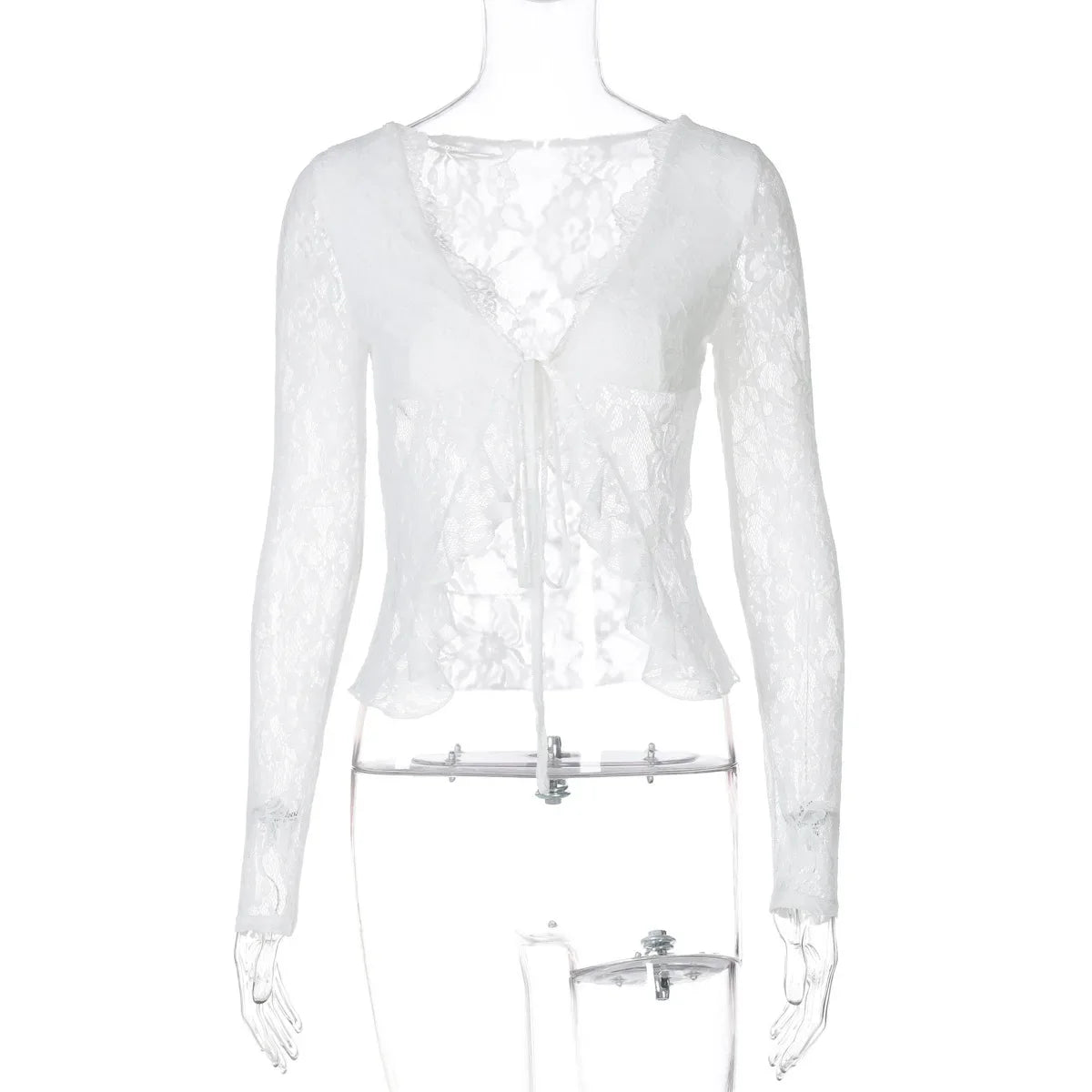 חולצת קשירה תחרה - ארין