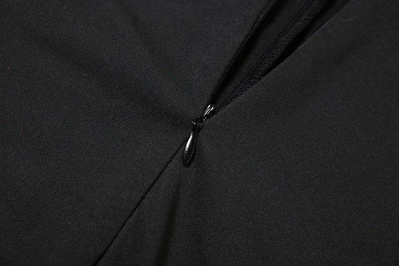 אוברול צמוד בד מחטב מכנסיי פדלפון סגירת רוכסן - Peyton