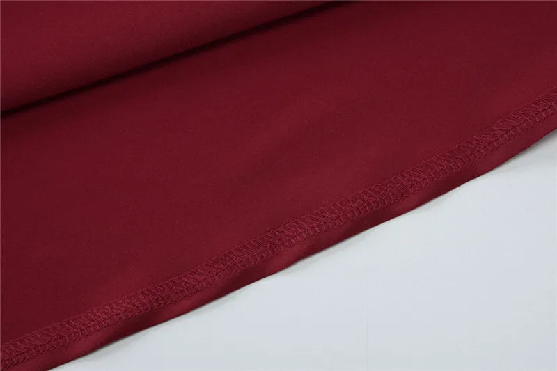 שמלת מקסי סאטן בעיצוב אסימטרי וליפוף בצוואר - אנג'לה