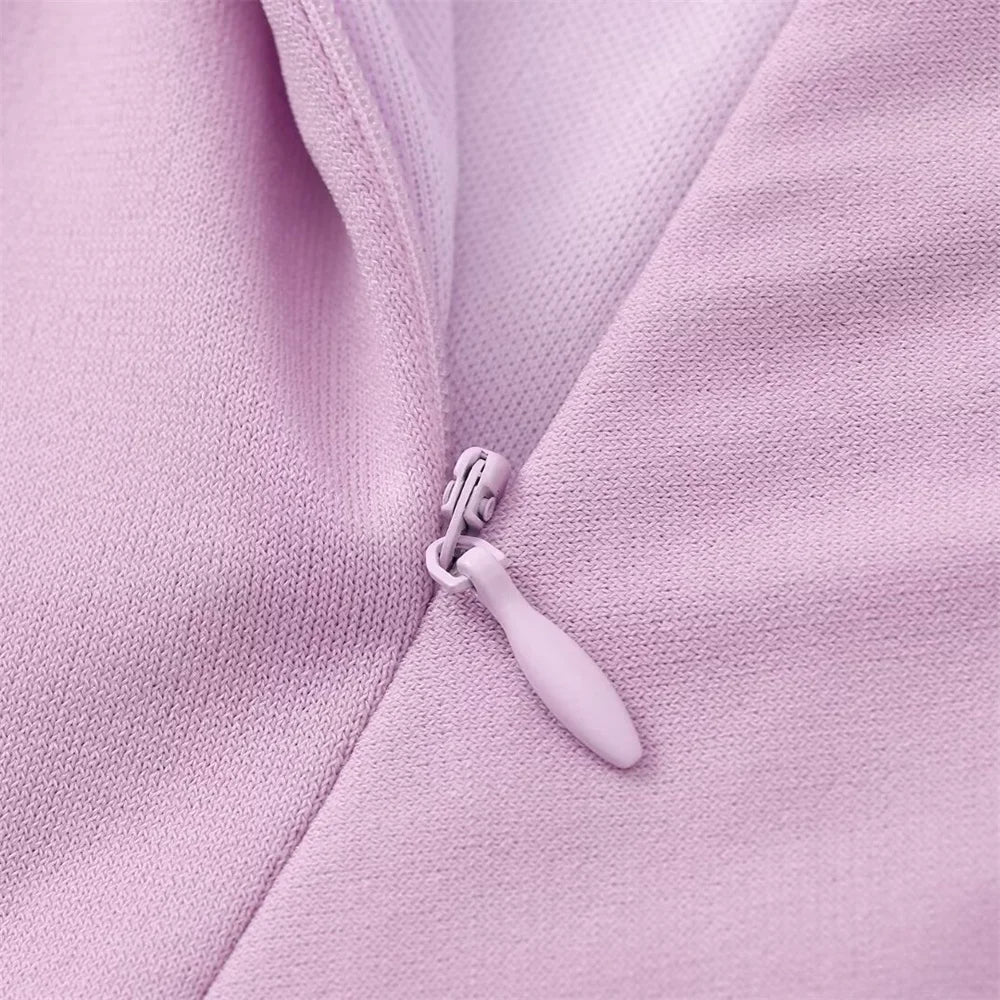 שמלת מקסי אלגנטית צמודה בעיצוב כיווצים - לוזיאנה