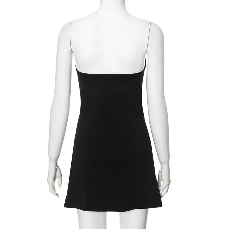 שמלת מיני סטרפלס בעיטור צדפות זהב - שונית