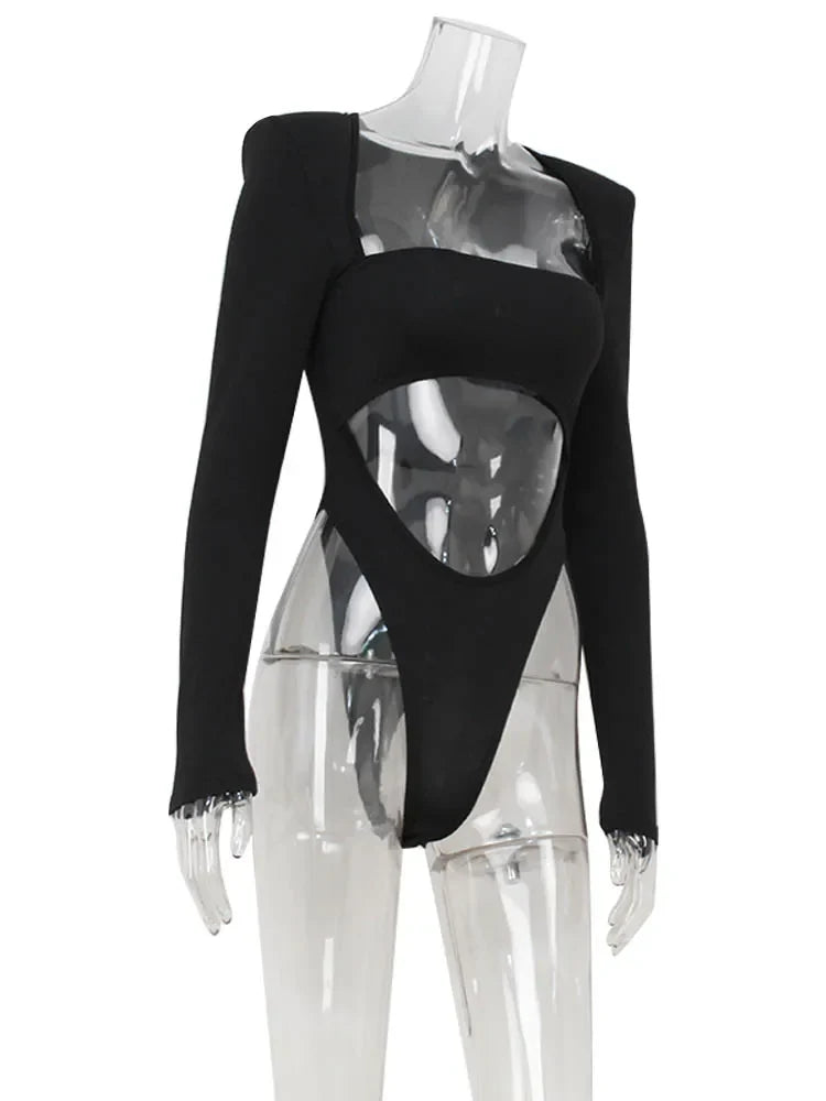 בגד גוף בעיצוב פתחים בד מחטב - Logan