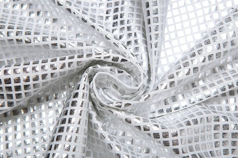 שמלת מקסי קולר גב פתוח בעיצוב רבועים מנצנצים - קייסי