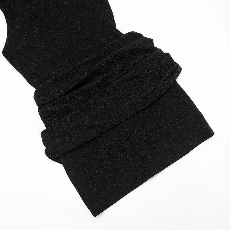 Sequin mini dress with pleats - SHAYA