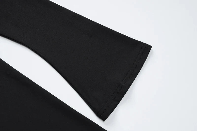 שמלת מקסי בעיטור אבזמים וקיפולים - MELANIE