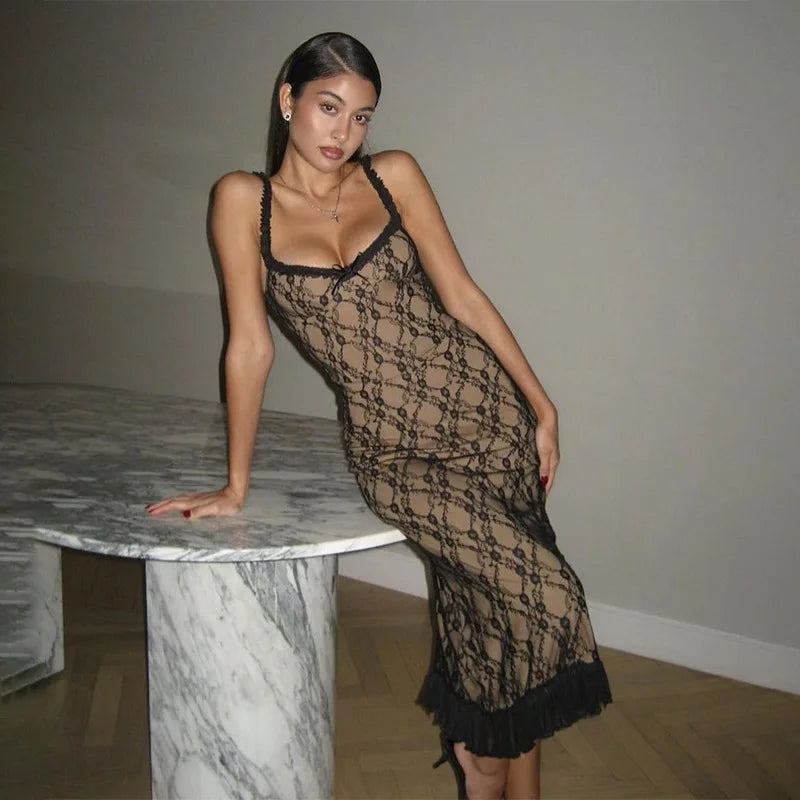 שמלת מידי תחרה בעיטור פפיון - רייצ'ל