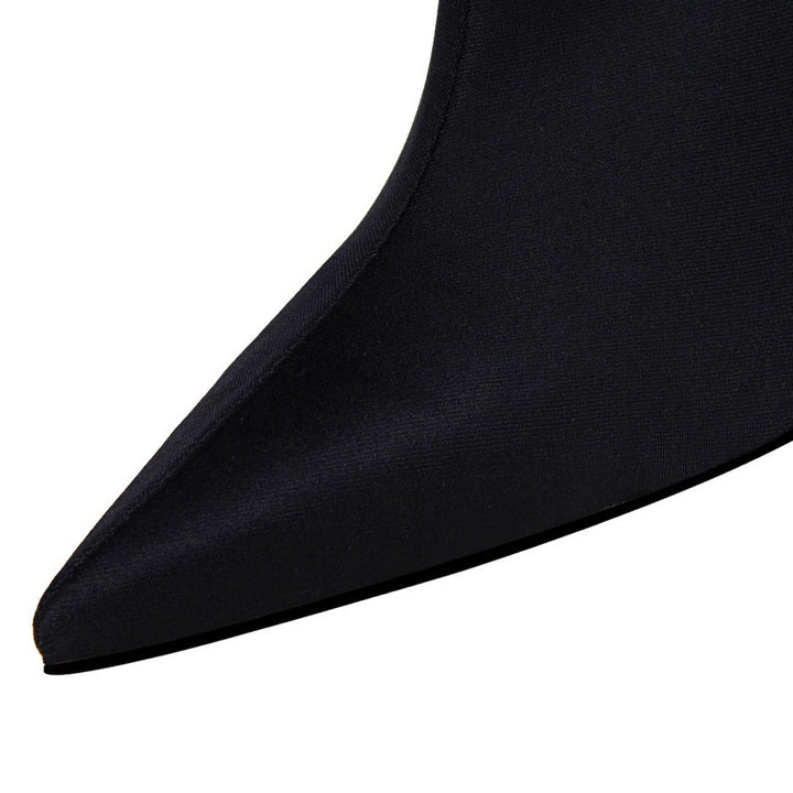 Silk Pointed Heel Boots - Chloé