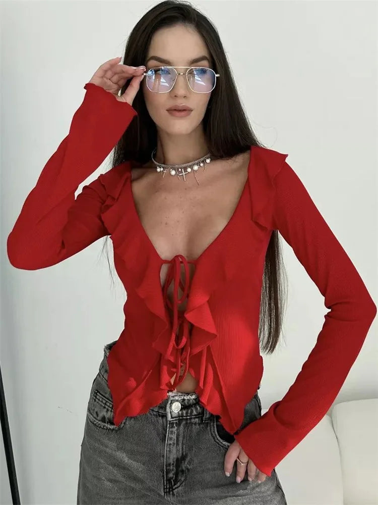 חולצת קשירה בעיטור מלמלה - טייט