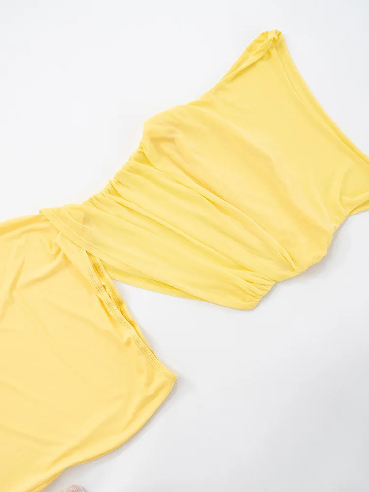 שמלת מקסי בעיצוב רשת - סאני