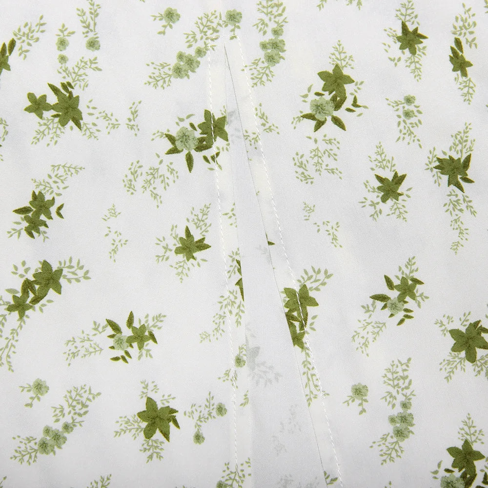 שמלת מידי קיצית בעיצוב כפרי בעיטור שסע - אנג'ליקה