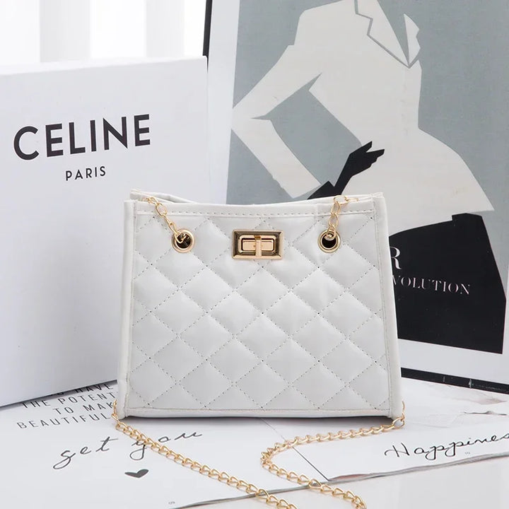 Faux leather bag with luxury design
