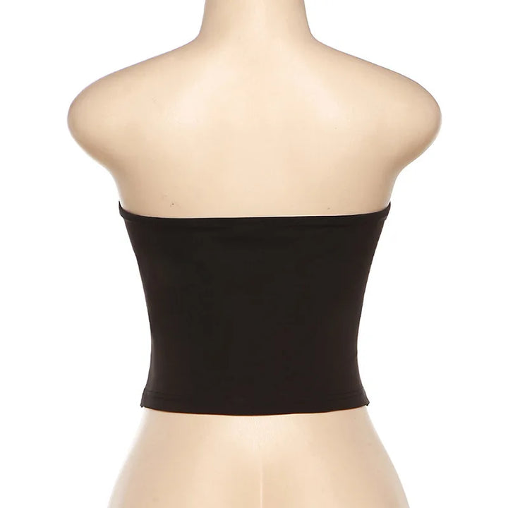 Gold Strapless Top - Goldie