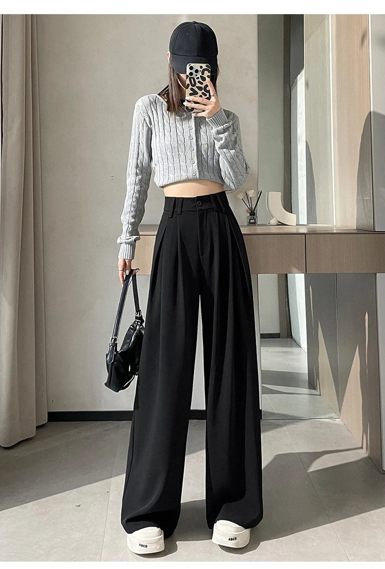 High-waisted tailored pants in a LOOSE design